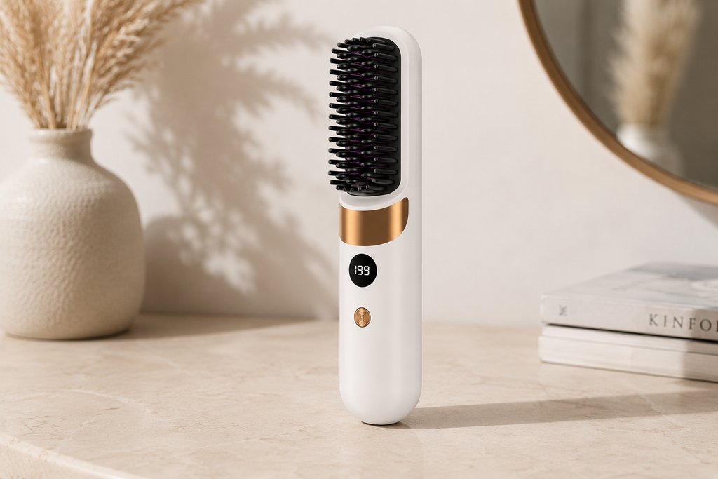 Cordless Ceramic Hair Straightening Comb