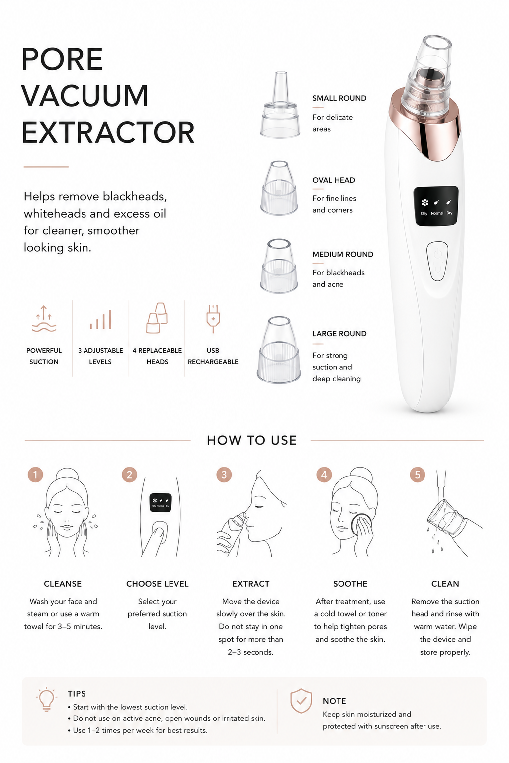 Advanced LED Pore Extractor